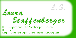 laura staffenberger business card